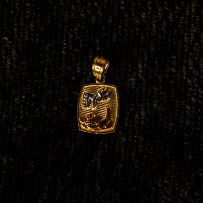 14K Gold Baptism Pendant