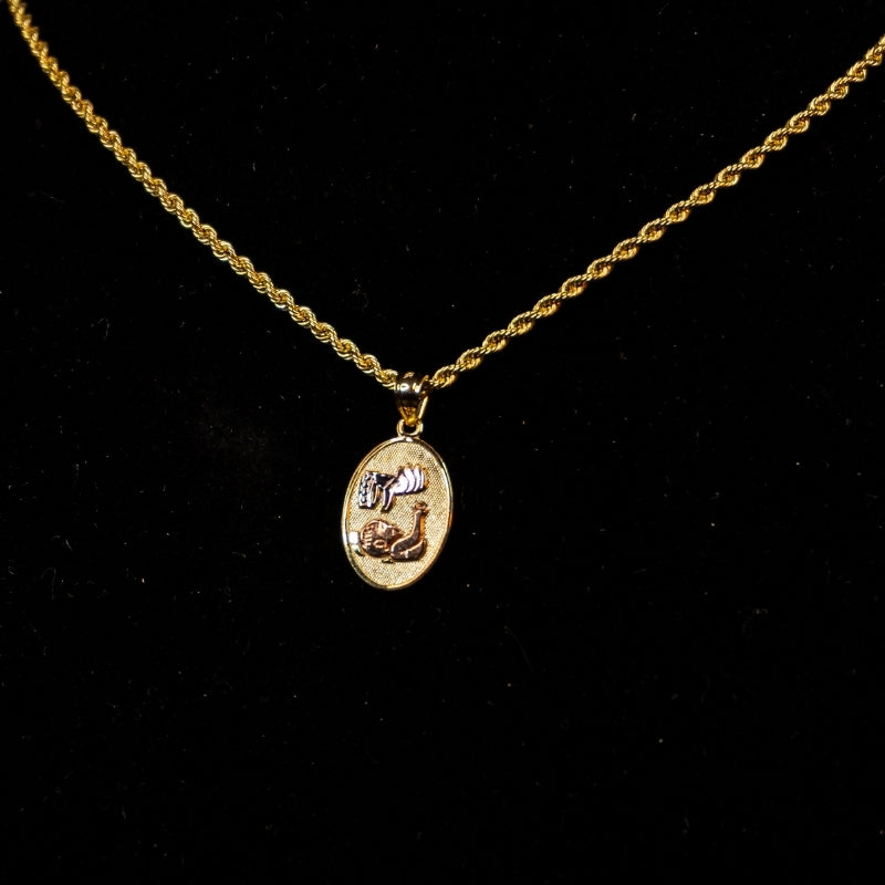 14K Gold Baptism Pendant #2
