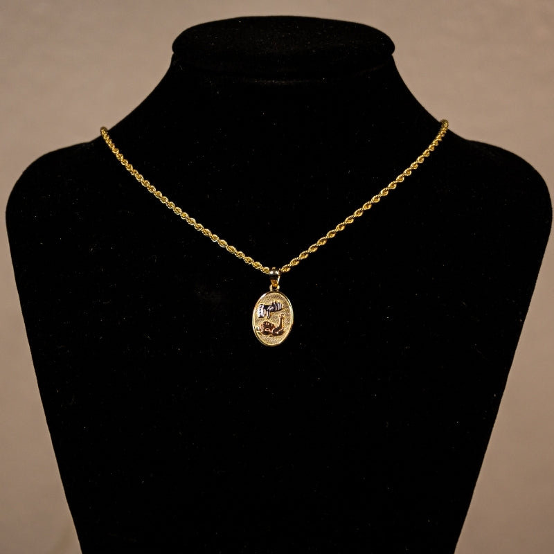 14K Gold Baptism Pendant #2