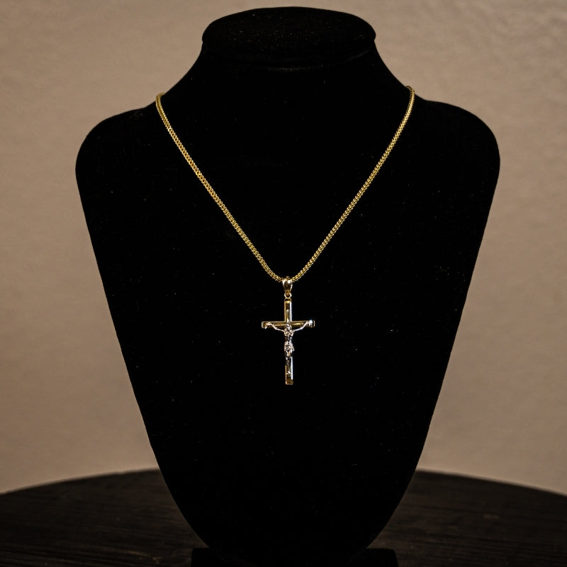 14K Gold Jesus Pendant