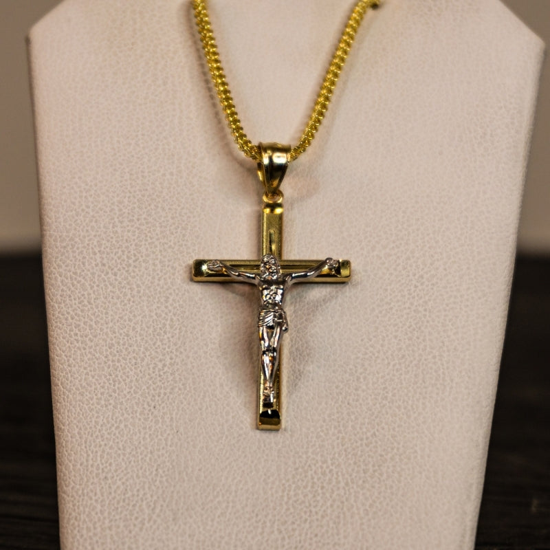 14K Gold Jesus Pendant
