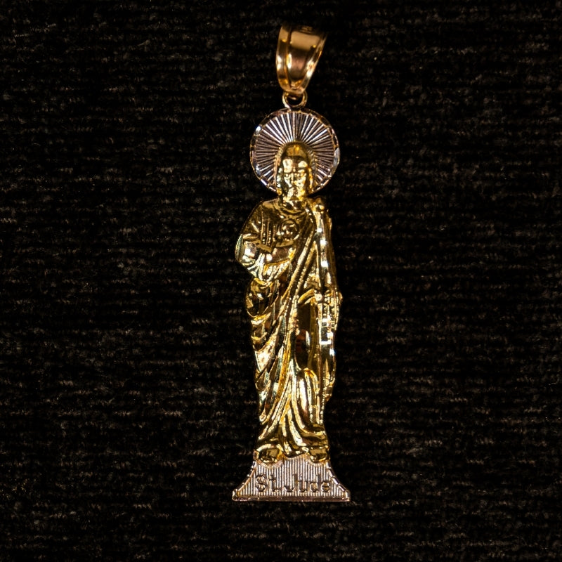 14K Gold San Judas Pendant