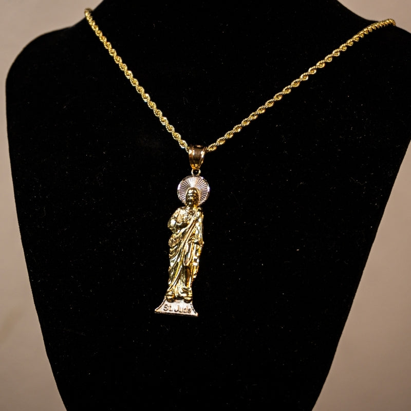 14K Gold San Judas Pendant