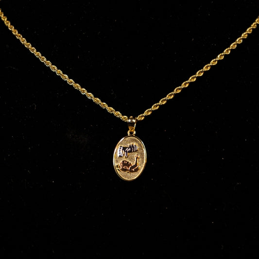 14K Gold Baptism Pendant #2