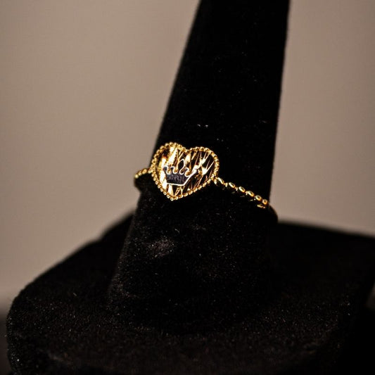 14K Gold Women's Crown Ring