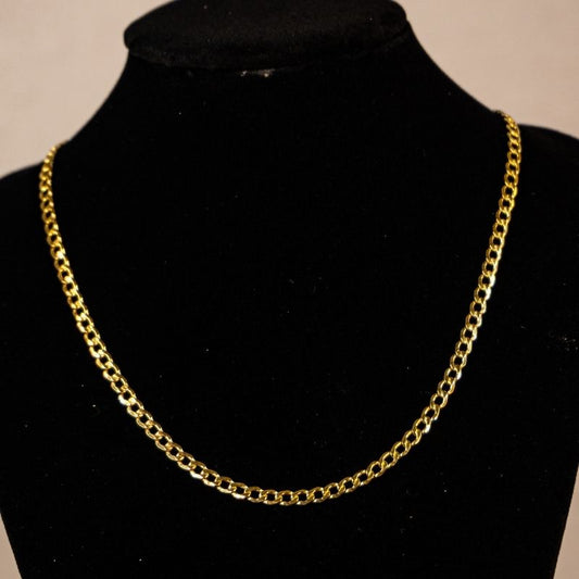 14K Gold Hollow Cuban Chain