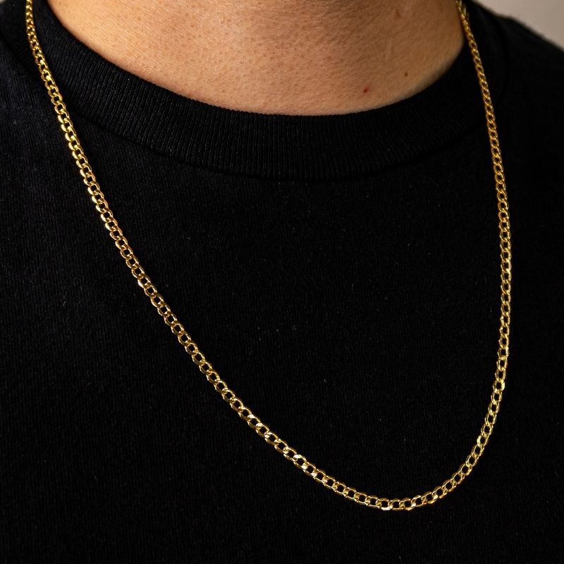 14K Gold Hollow Cuban Chain