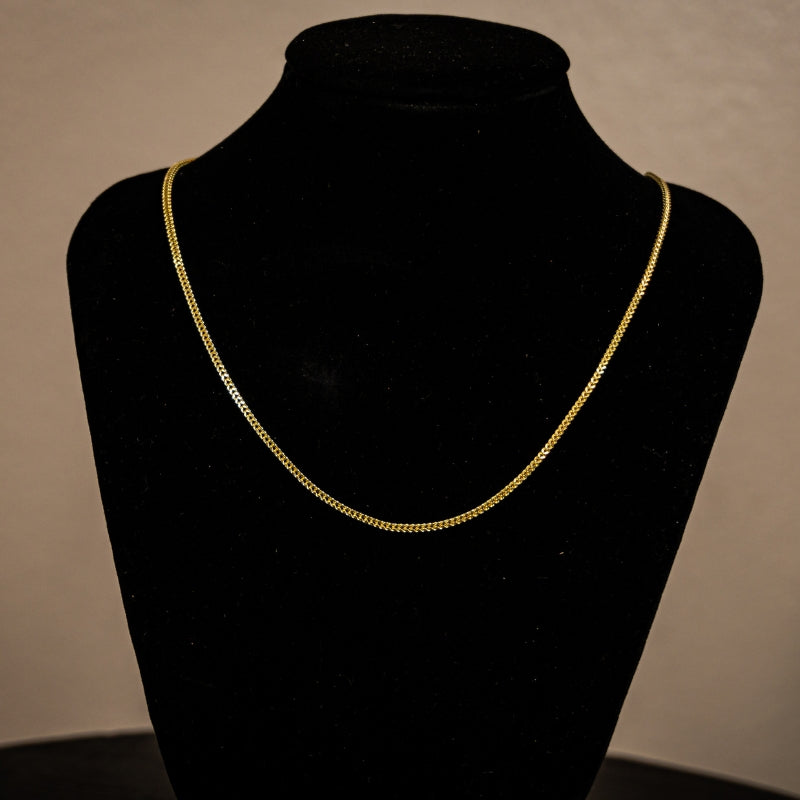 14K Gold Hollow Franco Chain