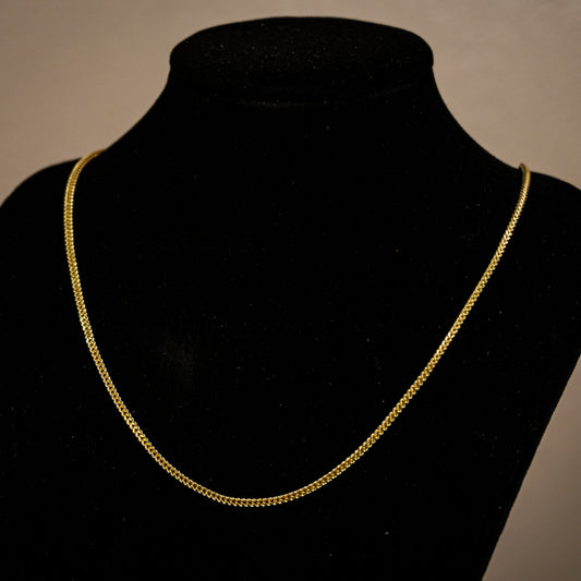 14K Gold Hollow Franco Chain