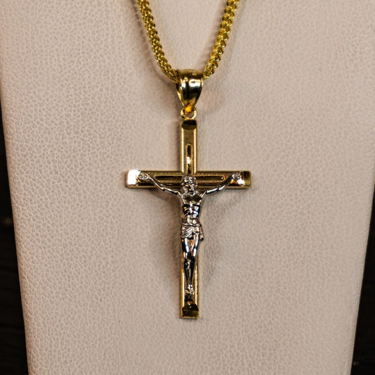 14K Gold Jesus Pendant