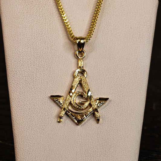 14K Gold Masonic Pendant