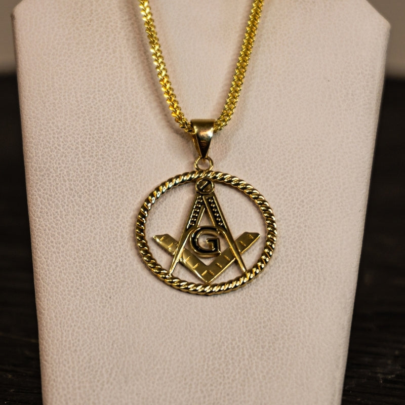 14K Gold Masonic Pendant #2