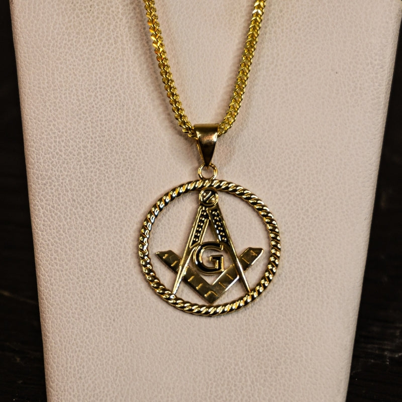 14K Gold Masonic Pendant #2