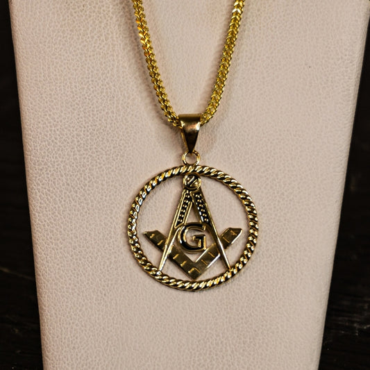 14K Gold Masonic Pendant #2