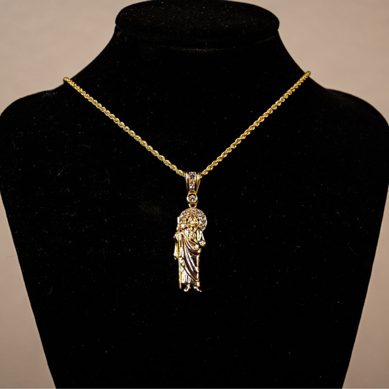 14K Gold San Judas Pendant #2