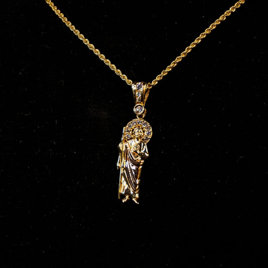 14K Gold San Judas Pendant #2
