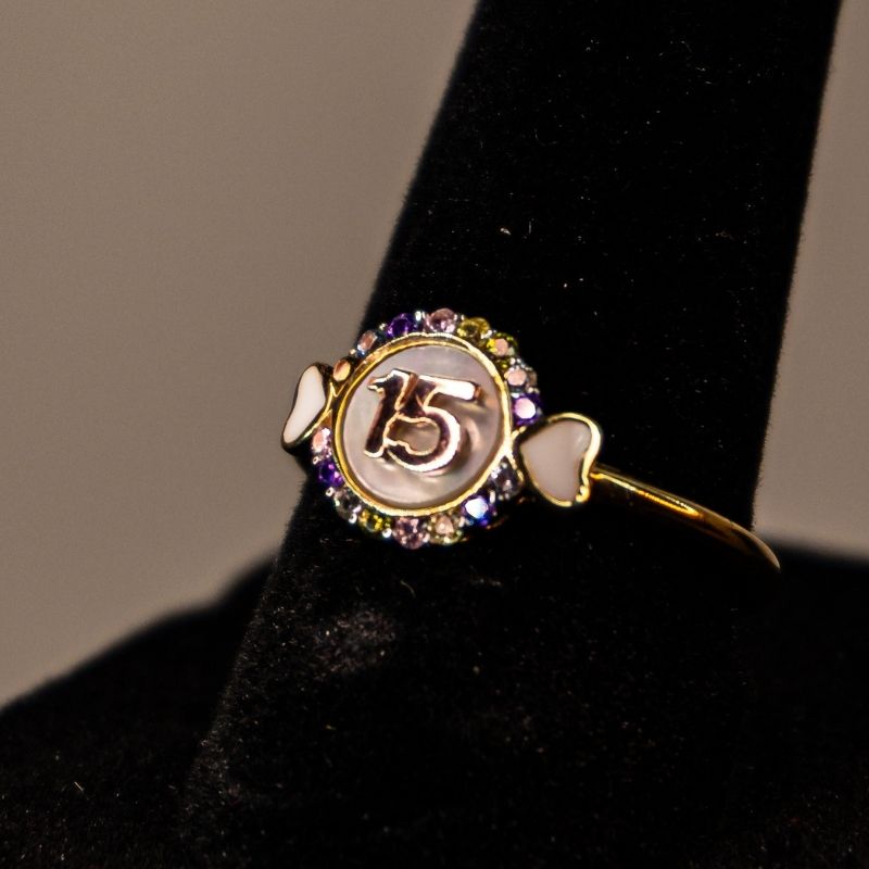 14K Gold Women's XV Ring #3