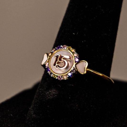 14K Gold Women's XV Ring #3