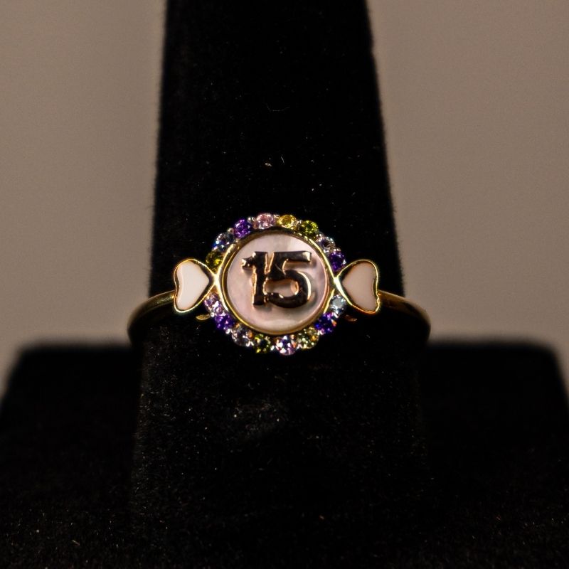 14K Gold Women's XV Ring #3
