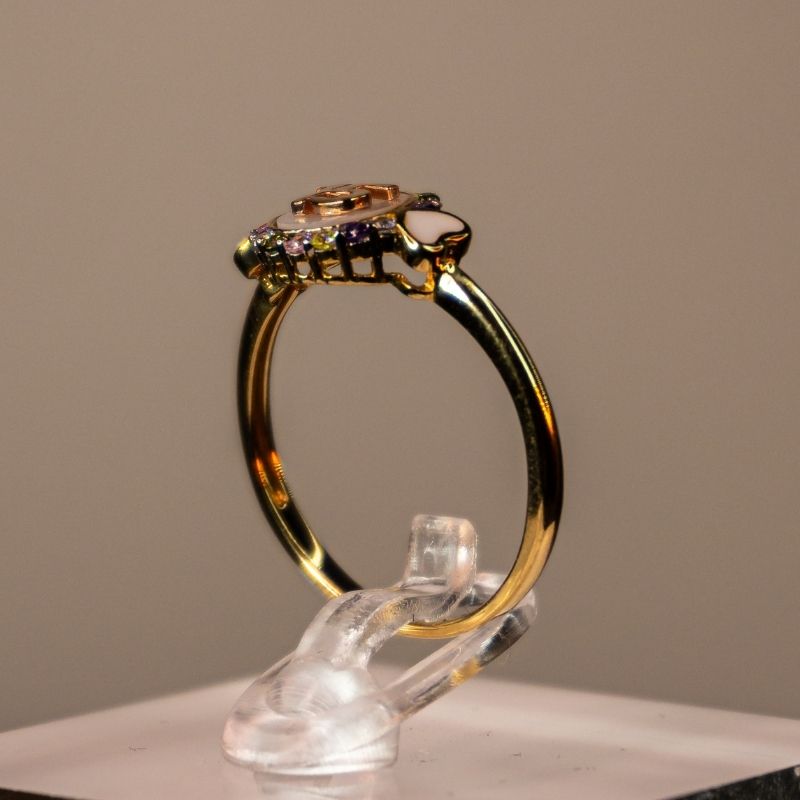 14K Gold Women's XV Ring #3